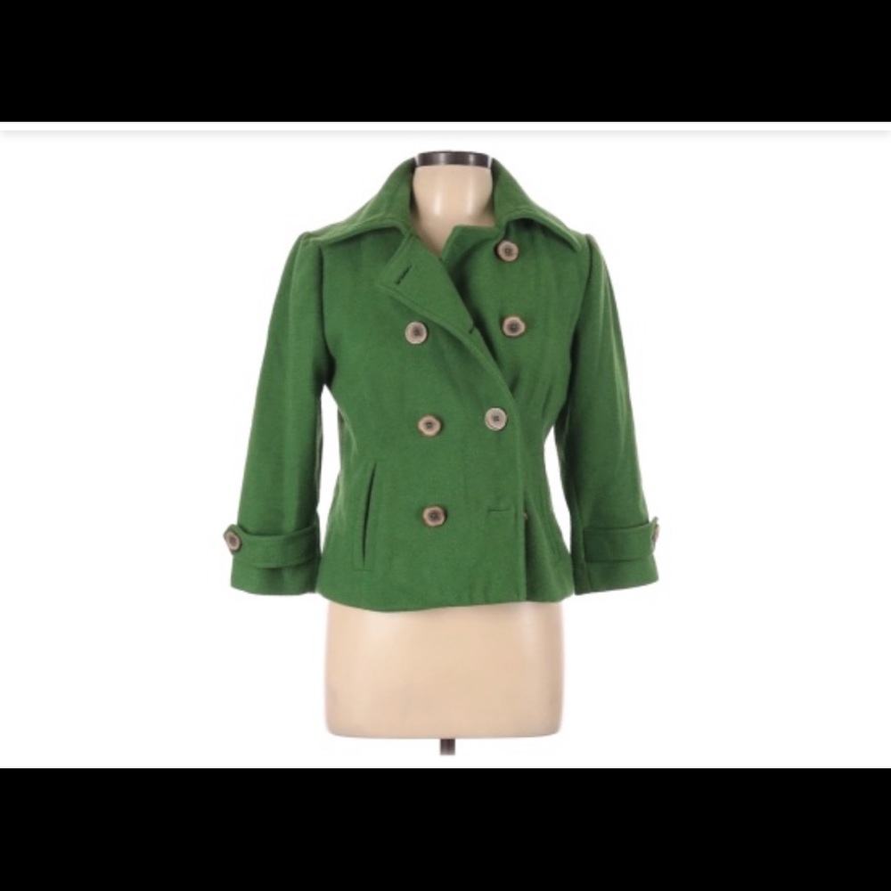 Cabi button up wool coat size 6